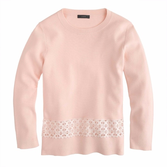 J. CREW LACE HEM SWEATER - XS - Picture 6 of 6